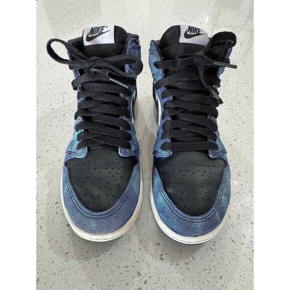 Nike Air Jordan 1 Retro High OG Tie Blue Dye CU0449-100 Kids Size 3Y - Picture 2 of 7